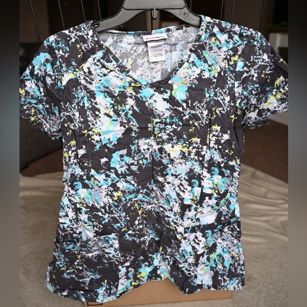ScrubStar tie dye scrub top